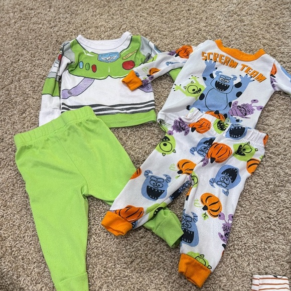 6 Piece Baby Boy 12 Month Disney Baby Bundle, Toy Story, Monsters Inc, Mickey - Picture 2 of 6